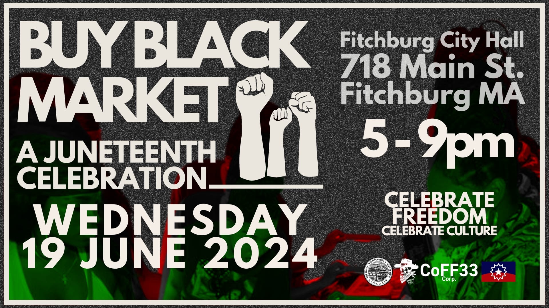 Buy Black Market to Transform Fitchburg City Hall into a Celebration of  Juneteenth » North Central Massachusetts Chamber of Commerce